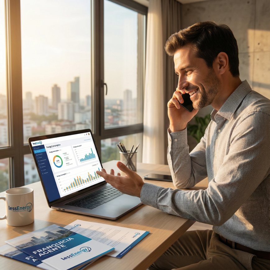 Partner independiente atendiendo a un cliente por teléfono